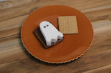 boo bros vanilla marshmallow on a s'mores