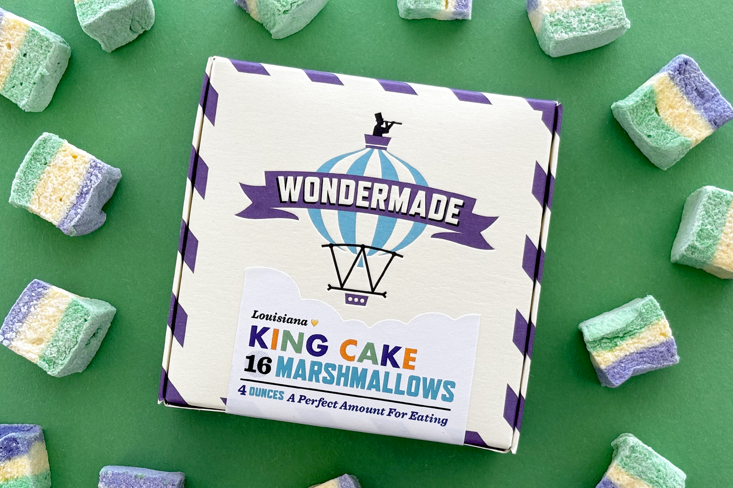 Louisiana King Cake Marshmallows